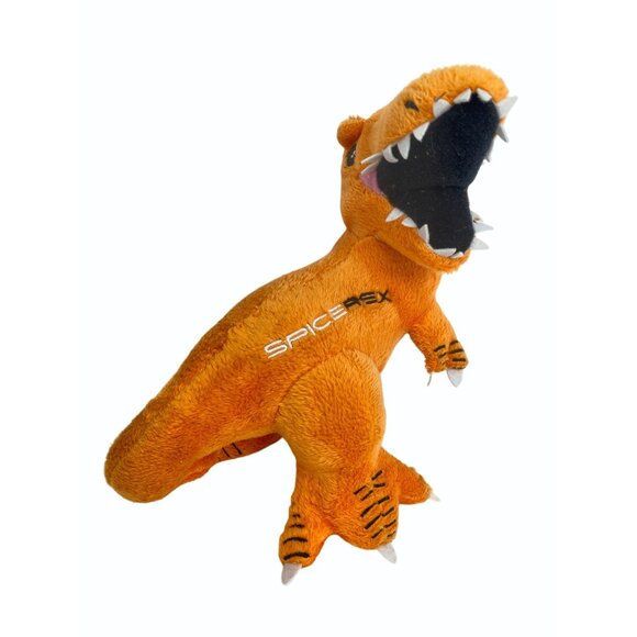 Spiceworks Spice Rex 8” Orange Dinosaur Plush IT Professional Mascot Toy - Picture 2 of 9